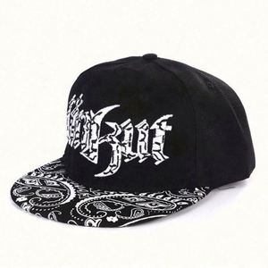 Unisex Waterproof Eco-Friendly Rubber Cartoon Cashew Flower Alphabet Hip Hop <b>Hat</b> with Silk Screen Printing - Product Image 1