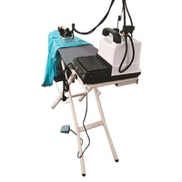 Fer à vapeur compact 4,5 L avec planche à repasser pliable et chaudière électrique intégrée – Utilisation facile, style pliable