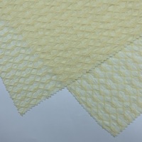 Tissu en crêpe extensible jacquard à petits diamants semi-transparent, tissu texturé et délicat pour chemisiers et lingerie