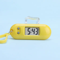 Jam Tangan Olahraga LED Pabrik 2025 Warna Permen Kreatif Digital Portabel Mini Jam Tangan Gantungan Kunci Ransel untuk Pelajar