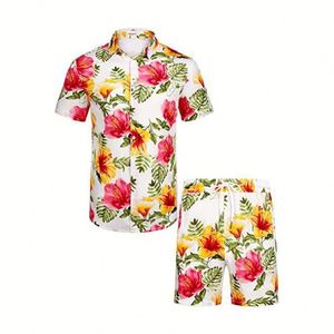 Nueva Llegada, Ropa de Verano, Camisa con Estampado Completo, Conjuntos de Playa para Hombre, Conjunto de Pantalones Cortos para Hombre - Product Image 1