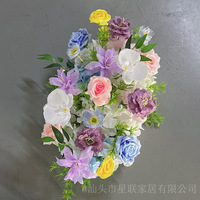 Guirlande de fleurs artificielles de 50 cm, décoration florale pour allée de mariage, vitrine et accessoires photo