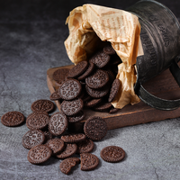 Kue biskuit coklat lucu grosir grosiran Mini renyah pabrik biskuit kakao