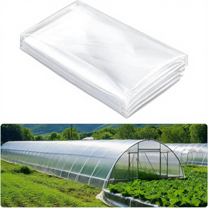 غطاء بلاستيكي للبيوت الزجاجية 6.5 × 19.6 قدم، سماكة 6 ميل، شفاف، مقاوم للأشعة فوق البنفسجية، فيلم <span class=keywords><strong>LDPE</strong></span> مضاد للماء للمزارع والزراعة والحدائق، صنع في الصين - Product Image 1