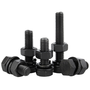 Vis à tête hexagonale en acier au carbone de qualité 8.8 avec écrous et rondelles, ensemble M4 M5 M6 M12, kit combiné de boulons et écrous à tête hexagonale - Product Image 5