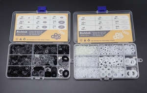 Ensemble de 1200 rondelles en nylon blanc de haute qualité M2 M2.5 M3 M4 M5 M6 M8, rondelles en plastique - Product Image 2