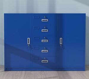 Armoire en acier bas bureau armoire de remplissage verrouillable au sol <span class=keywords><strong>tiroir</strong></span> outil <span class=keywords><strong>casier</strong></span> de stockage avec étagère pour bureau hôpital maison - Product Image 5