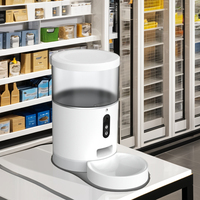 Distributeur automatique de nourriture pour animaux de compagnie intelligent avec contrôle par application, fonction de chronométrage et d'annulation d'écho, produit intelligent WiFi
