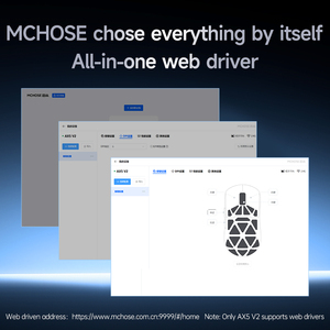Ratón MCHOSE M7 de Tres Modos, Ligero, Sin Orificios, Con Cable e Inalámbrico 2.4, Bluetooth, Alimentado por Batería, para Oficina, Competición y Juegos - Product Image 6