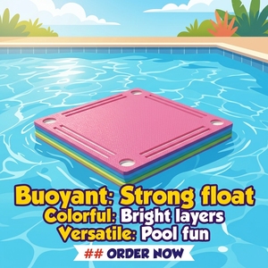 Tapete Flotante para Mesa <span class=keywords><strong>de</strong></span> Dominó y Mahjong para Piscina, <span class=keywords><strong>de</strong></span> EVA, con Logotipo Personalizable y Embalaje Protector - Product Image 1