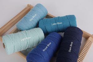 Hilo de macramé de algodón 100% de 3mm al por mayor, cuerda impermeable de longitud personalizada para zapatos, bolsos, prendas de vestir - Product Image 6