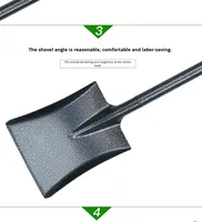Pelle agricole, petite pelle en fer pour le jardinage, pelle à sable, outil de terrassement pour le sol
