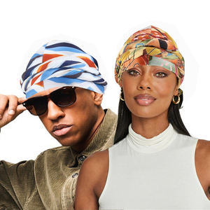 HZM-24285 vente chaude imprimé étiré Satin femmes Turban longue queue <span class=keywords><strong>chimio</strong></span> impression chapeaux Durag chimiothérapie <span class=keywords><strong>casquette</strong></span> - Product Image 5