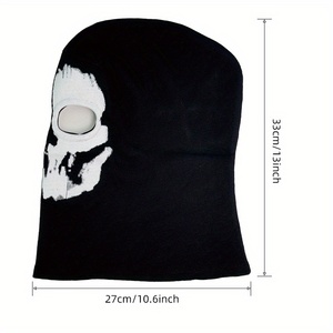 Cagoule tactique Cool Ghost Skull à double ouverture pour les yeux, couvre-tête intégral, respirante et coupe-vent, pour moto, snowboard et fêtes - Product Image 5