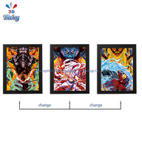 Ricky Ocean Adventure Glow 3D Affiche Pirate Carte Au Trésor Style UV Enduit En Plastique Art PET pour 3D Anime Affiche Chambres À Thème