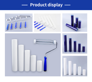 Rodillos Adhesivos de PE Blancos y Azules para Talleres Libres de Polvo, Recambios Manuales de Desgarre Manual - Product Image 5