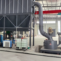 Broyeur industriel compact HGM contrôlé par PLC et variateur de fréquence pour la production de poudre de mica et de graphite, service personnalisé