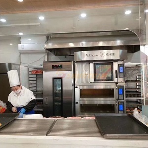 אירופאי סגנון 4 סיפון 8 מגש תנורי שחור ss מאפיית מאפה אפיית ציוד מסחרי מכונת לחם מכונה
