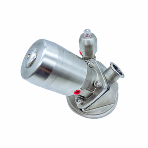 Vanne à membrane sanitaire personnalisable en acier inoxydable SS316 DN25 fond de réservoir pneumatique aseptique multicanal EPDM eau OEM - Product Image 4