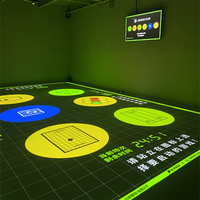 Projecteur holographique interactif pour sol de parc d'attractions, interaction intérieure, jeux interactifs pour sol, système de projection