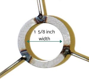 Anillos para Pantallas <span class=keywords><strong>de</strong></span> <span class=keywords><strong>Lámparas</strong></span> <span class=keywords><strong>de</strong></span> Diseño Moderno con Acabado Níquel (8 Pulgadas <span class=keywords><strong>de</strong></span> Diámetro) <span class=keywords><strong>de</strong></span> Acero Galvanizado, Compatibles con <span class=keywords><strong>Lámparas</strong></span> <span class=keywords><strong>de</strong></span> <span class=keywords><strong>Mesa</strong></span>/Suelo/Colgantes DIY, Target - Product Image 5