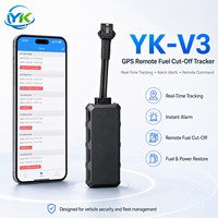 Rastreador GPS YK-V3 GLONASS 2G 4G GSM, Mini SIM, Impermeable, en Tiempo Real, Antirrobo para Vehículos, Dispositivo de Gestión de Flotas, Corte de Combustible