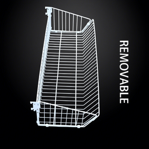 Cesto Metallico Resistente per Scaffali di Negozi e Gondole - <span class=keywords><strong>Dimensioni</strong></span> Personalizzabili - Product Image 1