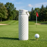 Bouteille d'eau isotherme pour le sport 14/24/32/40oz avec couvercle à bec verseur et poignée, gourde isotherme pour le golf, le camping, la remise en forme