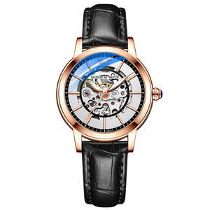 Automatique Steampunk Auto <span class=keywords><strong>Remontage</strong></span> <span class=keywords><strong>Mécanique</strong></span> Dames Squelette <span class=keywords><strong>Montre</strong></span>-Bracelet Bracelet En Cuir Élégant Femmes <span class=keywords><strong>Montre</strong></span> - Product Image 6