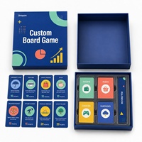 Jeu de cartes éducatif sur l'alphabétisation financière personnalisé pour les jeunes, défi budgétaire, cartes en papier imprimées en couleur pour l'apprentissage familial