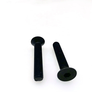 Qualità affidabile nero zinco placcato M3 * 3 M4 * 10 acciaio dolce DIN7991 esagono svasato testa vite tappo - Product Image 6