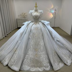 Magnifique robe de bal longue perlée, robes de mariée en tulle, robes de mariée Lsjj54 - Product Image 1