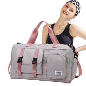 Custom Weekender Yoga Bag Trip Waterproof Large Capacity <b>Tote</b> Bag Sport <b>Gym</b> Travel Duffel Bag With Shoe Compartment - Product Image 1