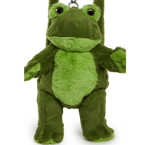 Offre Spéciale mignon Kawaii vert <span class=keywords><strong>grenouille</strong></span> sac à dos en peluche Super doux forme en peluche sac à dos en peluche pour fille - Product Image 5