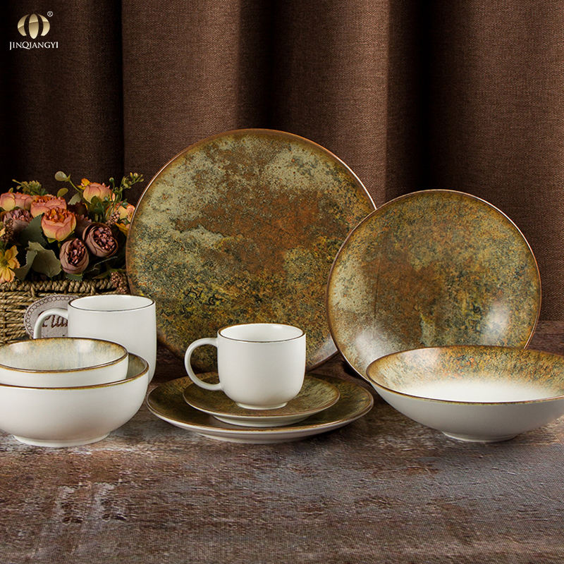 Vintage Style Crockery Country Style Ceramic Tableware Set