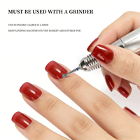 Forets à cuticules en diamant pour l'élimination des peaux mortes et le façonnage des ongles 3/32'' Outil professionnel de manucure et pédicure pour salon