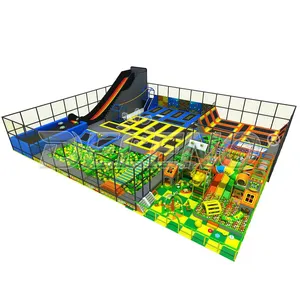 Adventure Park diversões entretenimento equipamentos crianças e adultos jogos grandes trampolins parque para venda