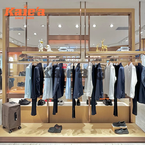 Người Đàn Ông Của Cửa Hàng Thiết Kế Nội Thất Biểu Tượng Tùy Chỉnh Kim Loại Màu Đen Quần Áo Giá Người Đàn Ông Phù Hợp Với Hiển Thị May Mặc Đứng Bán Lẻ Quần Áo Hiển Thị Giá - Product Image 5