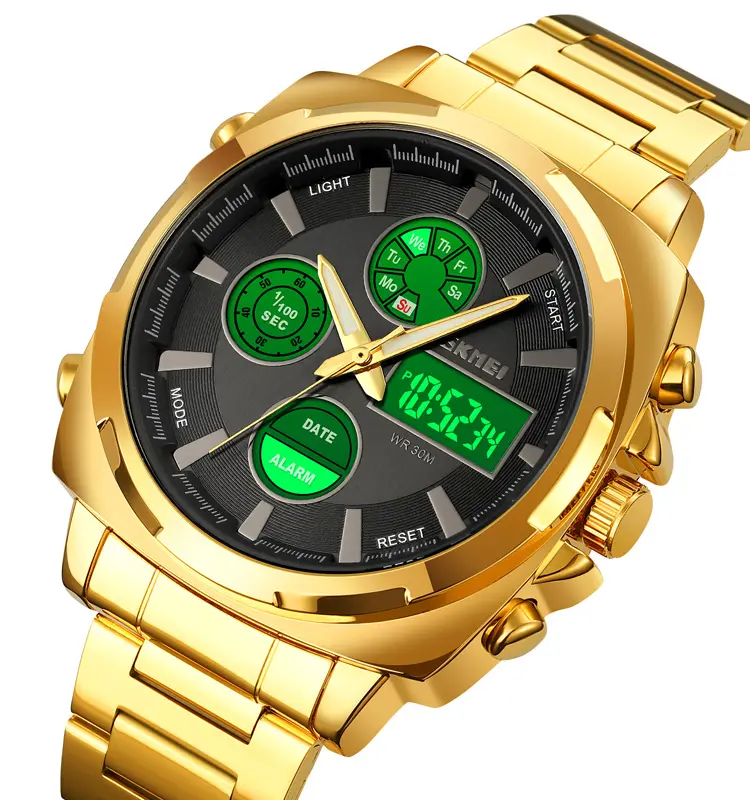 SKMEI New Model 1673 Fashion Wristwatches Stainless Steel Custom Design Your Own Logo Mens Digital Watch Relojes
