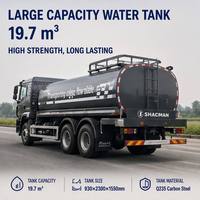 Camion arroseur SHACMAN 6x4 avec réservoir d'eau de 20m3 et moteur de 300HP pour le nettoyage des routes, le contrôle de la poussière, l'aménagement paysager et les travaux municipaux