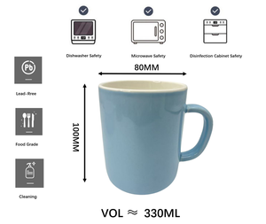 Tazas de Cerámica Ecológicas con Logotipo Personalizado, Taza de 11 oz Resistente a Altas Temperaturas, Apta para Microondas y Lavavajillas, Regreso a Clases - Product Image 2
