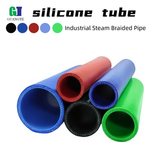 Tuyau réducteur en silicone renforcé de tissu flexible |   Conduite de chauffage à gaine lisse |   1 mètre de longueur standard en stock |   <span class=keywords><strong>Coupe</strong></span> - Product Image 2