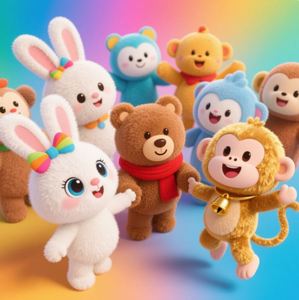 Juguete de Peluche Personalizado de Alta Calidad, Muñeco de Peluche Suave y Cálido de Algodón, Animales de Peluche para Ocasiones de Cumpleaños, Fabricante Directo - Product Image 1