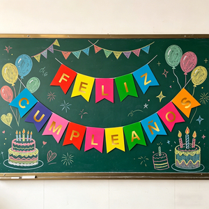 Guirnalda de Letras Multicolor de Feliz Cumpleaños en Dorado, 16 Piezas, 4 Metros, Banderines para Fiesta - Product Image 5