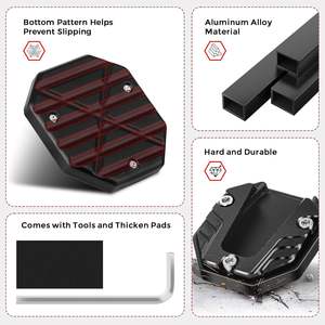 Plaque d'extension de béquille latérale de moto en alliage d'aluminium - Product Image 5