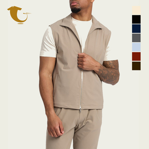 عالية الجودة شعار مخصص بلا أكمام الذكور العادية تناسب جيليه صدرية عكسها سترة بالجملة الرجال بوديدفير - Product Image 1