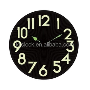 Horloge murale design moderne de haute qualité de 10 pouces horloge murale en verre luminescent - Product Image 3