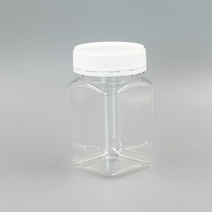 145ml/180ml/215ml/360ml/720ml Rỗng nhựa vuông chai rõ ràng/Nâu bao bì container Pet mật ong <span class=keywords><strong>Jar</strong></span> container thực phẩm - Product Image 3
