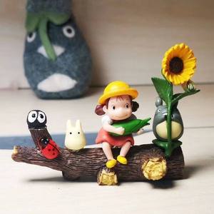 Modèle de paysage miniature, jouets d'animation <span class=keywords><strong>Studio</strong></span> Ghibli, <span class=keywords><strong>Totoro</strong></span>, petits accessoires, prunes de dessin animé, esprit de suie, artisanat décoratif - Product Image 5