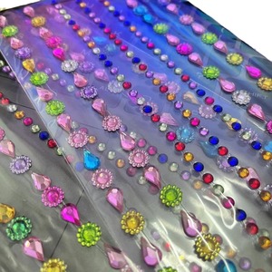 Tipo mixto tatuaje <span class=keywords><strong>temporal</strong></span> música Festival piedra Rhinestone cara joyas collar pulsera accesorios para maquillaje para festivales - Product Image 4